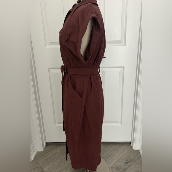 The Fifth Label Brown Maroon Midi Dress - Picture 3 of 5